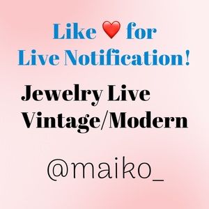 LIKE ❤️ for Jewelry Live  notification. Costume JEWELRY. 11-08-25